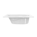 Aquarius Medora 60 x 42 Acrylic Drop-In Bathtub with End Drain RNTAHI5TO-WHT