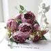 Gyedtr Peonies Artificial Flowers Silk Roses for DIY Wedding Bouquet Bridal Shower Decorations Fake Floral Arrangements Party Table Centerpieces Home Decor Indoor Clearance