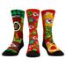 Unisex Rock Em Socks Red Kansas City Chiefs TMNT Three-Pack Crew Sock Set