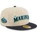 Men's New Era White Seattle Mariners Corduroy Classic 59FIFTY Fitted Hat