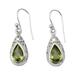 Mughal Adoration,'Peridot and Sterling Silver Earrings Fair Trade Jewelry'