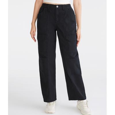 Aeropostale Womens' Utility Cargo Pants - Black - Size S - Cotton