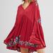 Free People Dresses | Free People Te Amo Mini Dress | Color: Red | Size: Xs