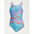 SPEEDO Girls Printed Pulseback Swimsuit - Speedo by Sainsbury's