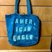 American Eagle Outfitters Bags | American Eagle Outfitters Distressed Jean Tote Bag | Color: Blue | Size: Os