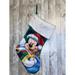 Disney Holiday | Disney Mickey Mouse Hanging Christmas Holiday Stocking Green White Fleece Cuff | Color: Green | Size: Os