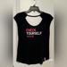 Under Armour Tops | Guc-Under Armour Black Check Yourself Breast Care Awareness Tshirt. Size M/L | Color: Black | Size: M/L