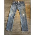 Levi's Jeans | Levis 501 Jeans Mens 32x34 Straight Leg Button Fly Distressed Medium Wash | Color: Blue | Size: 32
