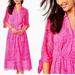 Lilly Pulitzer Dresses | Lilly Pulitzer Amrita Midi Shirtdress Nwt | Color: Pink | Size: 2