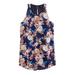 J. Crew Tops | J. Crew Racerback 100% Silk Tank Top Antique Floral Size 4 | Color: Blue/Cream | Size: 4