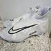 Nike Shoes | Nike Alpha Menace Elite 3 Football Cleats Mens Sz 10 White Platinum Black Panda | Color: White | Size: 10