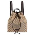 Gucci Bags | New Gucci Gg Supreme Monogram Backpack Travel Top Handle Monogram Gg Backpack | Color: Brown/Tan | Size: Os