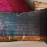 Anthropologie Accents | Anthropologie Woven Silk Pillow 14" X 20" Nwt | Color: Blue | Size: Os