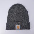 Carhartt Accessories | Carhartt Beanie Unisex One-Size Gray Yellow Tag Patch Logo Outdoor Winter Hat | Color: Gray/Yellow | Size: Os