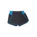 Mizuno Athletic Shorts: Blue Color Block Activewear - Women's Size X-Large