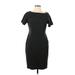 Lafayette 148 New York Casual Dress - Sheath: Black Solid Dresses - Women's Size 10