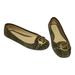 Michael Kors Shoes | Michael Kors Fulton Suede Ballet Flats Slip-On Shoes Olive Green Womens Size 6m | Color: Gold/Green | Size: 6