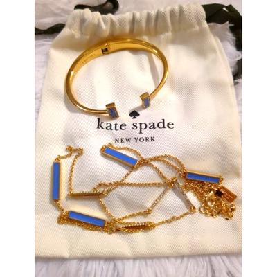 Kate Spade Jewelry | Kate Spade Matching Raising The Bar Bracelet And Necklace Set | Color: Gold | Size: Os