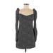 Zara Casual Dress - Mini: Gray Dresses - Women's Size Medium