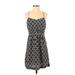 Madewell Casual Dress - Mini: Black Damask Dresses - Women's Size 4