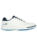 Skechers Men's GO GOLF Tempo GF Shoes | Size 10.0 | White/Navy | Synthetic/Textile
