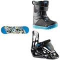 HEAD Kids Snowboard Ausrüstung: Rowdy Kid Snowboard + Kid LYT Velcro Snowboardboots + P Kid Snowboard-Bindung
