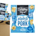 Protein Snacks | Air-Popped Never Fried | Popped Pork | Snaffling Pig Popped Pork puff snacks | Lightly Salted | 75% Protein | 35 x 20g packets