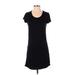 Mix by 41 Hawthorn Casual Dress - Mini: Black Solid Dresses - Women's Size X-Small