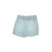 Nicole Miller New York Shorts: Blue Solid Bottoms - Women's Size X-Small - Light Wash