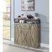 Gracie Oaks Clerence Accent Cabinet Wood in Brown | 40.1 H x 39.1 W x 12.1 D in | Wayfair AA9A561C02E04C469311D5E8A9ECF2EC