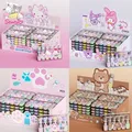 Sanurgente-Ensembles de surligneurs Hello Kitty Melody Cartoon Mini Marqueur 6 couleurs Kawaii