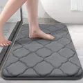 Tapis éponge en velours pour salles de bains 1 pièce anti-ald anti-virus super doux absorption