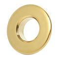 VIBRANTBATH 1.22 In. Sink Basin Vanity Trim Overflow Cover Brass Insert Vessel In Hole Round Caps In Brushed Nickel (2-Pack) Stainless Steel | Wayfair