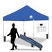 King Canopy Ares 10Ft by 10Ft Commercial Instant Pop up Canopy w/ Weight Bags Metal/Soft-top | 82 H x 116 W x 116 D in | Wayfair ARSTW10BL-B1