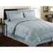 Ebern Designs Veronicka Reversible 8 Piece Comforter Set Polyester/Polyfill/Microfiber/Satin in Blue | Queen | Wayfair