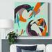 Wrought Studio™ Crispy II-Gallery Wrapped Canvas Canvas, Solid Wood in Blue/Green/Orange | 16 H x 16 W x 1.5 D in | Wayfair