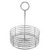 Prep & Savour Dimy Round Metal Table Top Condiment Caddy w/ Number Holder 8.5", Stainless Steel Metal in Gray | Wayfair