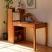 Hokku Designs Preben Solid Wood Writing Desk Office Set Wood in Brown/Red | 29.33 H x 39.37 W x 23.62 D in | Wayfair