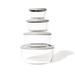 Prep & Savour Kitchen Storage Glass Food Containers 8 Piece Nested Set Glass | 7.45 H x 7.45 W x 3.5 D in | Wayfair