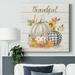 The Holiday Aisle® Thankful Pumpkins On Canvas Print Canvas, Solid Wood in Brown/Orange | 24 H x 24 W x 1.5 D in | Wayfair