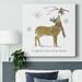 The Holiday Aisle® Simple Winter Pleasures Deer Canvas, Solid Wood in Brown/White | 8 H x 8 W x 1.5 D in | Wayfair 926CD33017A846DEB3982D8E4B96F738