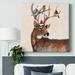 The Holiday Aisle® Wooden Snowman II On Canvas Print Canvas in Blue/Brown/Red | 8 H x 8 W x 1.5 D in | Wayfair 3E38E9D9BF354298B1CA7584236C96EE