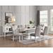 Gray Side Chairs Comfy Velvet Solid Wood Armless Dining Chairs 2-pc