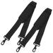 2 Pcs Professional Instrument Case Straps Shoulder Straps Shoulder Belts (Black)