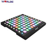 WORLDE MIDI Controller MIDI Drum Pad USB MIDI Portable USB MIDI 24 Buttons Built-in ORCA PAD64-A Pad 64 Pads Sound USB Cable Portable USB USB MIDI Drum MIDI Built-in 128MB Sound