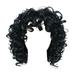 Desertasis glueless wigs human hair pre plucked pre cut Women s Short Curly Hair Mixed With Golden Headband Suitable For Women s Wigs Blonde Wig High Temperature Silk Black Brown Wig Black