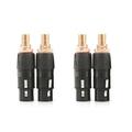 2X XLR To RCA Female Socket Adapter Plated Red RCA Plug for HiFi Audio Connector(XLR Female)