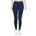 Prolriy Workout Leggings for Women Low Waisted Opaque Soft Yoga Waisted Slim Pants Solid Length Pants Gym Leggings for Women Tummy Control Compression Yoga Pants Women Navy L