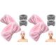 8 Pcs Bow Headband Tiara Facial Headband for Women Skin Care Hair Headband Athletic Headbands Face Wash Headwrap Miss