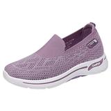 CAICJ98 Volleyball Shoes Womenâ€™s Casual Athletic SneakersLightweight Knit Sock Walking Shoes Purple